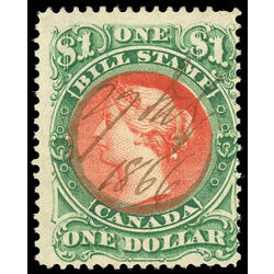 canada revenue stamp fb34 second bill issue 1 1865