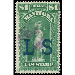 canada revenue stamp ml81 law stamps jf on ls overprint 1 1886