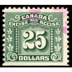 canada revenue stamp fx93 three leaf excise tax 25 1934