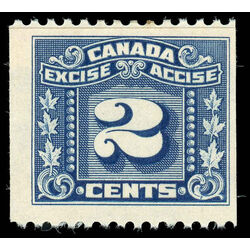 canada revenue stamp fx95 three leaf excise tax 2 1934
