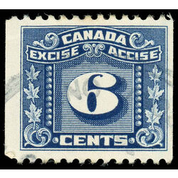 canada revenue stamp fx97 three leaf excise tax 6 1934