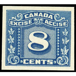 canada revenue stamp fx101 imperforate three leaf excise tax 8 1934