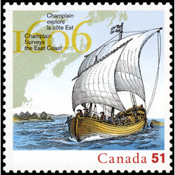 canada stamp 2156a champlain surveys the east coast 51 2006