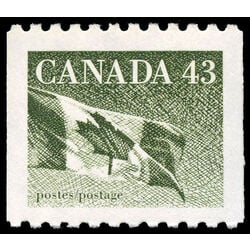 canada stamp 1395ii flag 43 1992