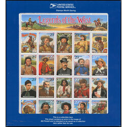 united states 2870 legends of the west with recalled error of bill picket