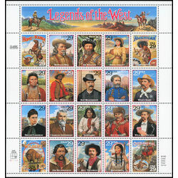 united states 2870 legends of the west with recalled error of bill picket
