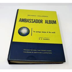world stamp collection in an ambassador album