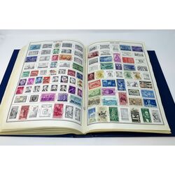 world stamp collection in an ambassador album