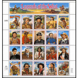 us stamp postage issues 2869 legends of the west 5 80 1994