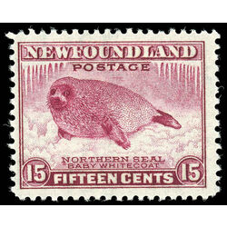 newfoundland stamp 262 harp seal pup 15 1943 M F 003