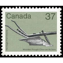 canada stamp 927v wooden plough 37 1983