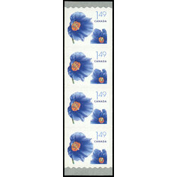 canada stamp 2131 himalayan blue poppy 1 49 2005 M VFNH STRIP 4