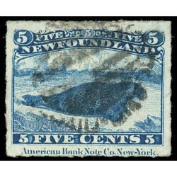 newfoundland stamp 40 harp seal 5 1876 U VF 023