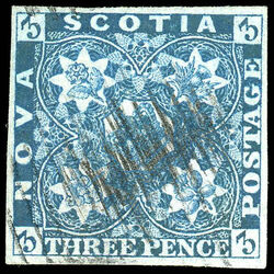 nova scotia stamp 3 pence issue 3d 1851 U VF 014