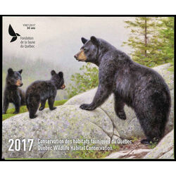 quebec wildlife habitat conservation stamp qw30a black bears 2017