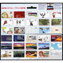 2018 collection canada official first day covers