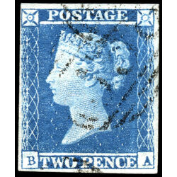 great britain stamp 4 queen victoria two penny blue 2p 1841