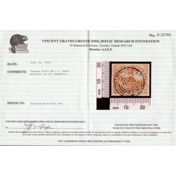 canada stamp 1 beaver 3d 1851 U XF 047