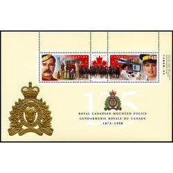 canada stamps rcmp 125th 4 souvenir sheets 1737b e