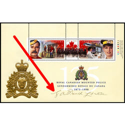 canada stamps rcmp 125th 4 souvenir sheets 1737b e