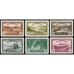 canada stamps king george vi peace 268 73