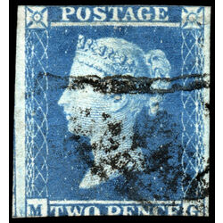 great britain stamp 4 queen victoria two penny blue 2p 1841 U VG 022