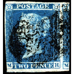 great britain stamp 4 queen victoria two penny blue 2p 1841 U F 033