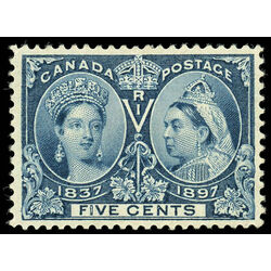 canada stamp 54i queen victoria diamond jubilee 5 1897 M VF 008