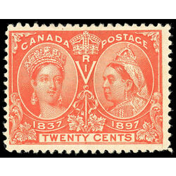canada stamp 59 queen victoria diamond jubilee 20 1897 M FNG 050