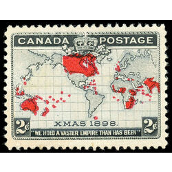 canada stamp 85i imperial penny postage christmas 2 1898 M VF 014