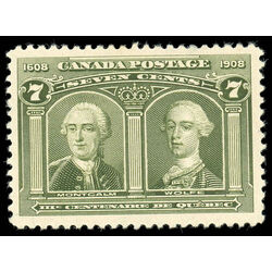 canada stamp 100 montcalm wolfe 7 1908 M VF 047