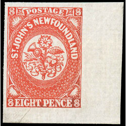 newfoundland stamp 8 1857 first pence issue 8d 1857 M VF 018