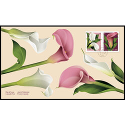 canada stamp 3322 3 fdc calla 2022