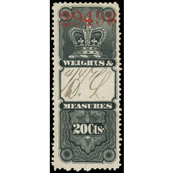 canada revenue stamp fwm4 crown weights and measures 20 1876