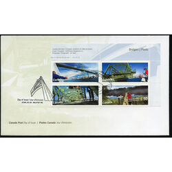 canada stamp 2103a canadian bridges 2005 FDC UR 003