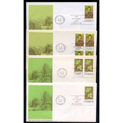 1971 collection of first day covers with nice cachet of maple leaves in four seasons