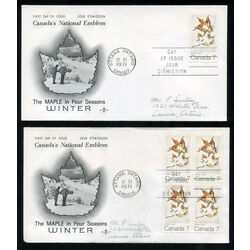 canada stamp 538 winter 7 1971 FDC 001