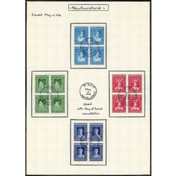 4newfoundland stamp blocks