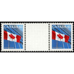 canada stamp 1362i flag over building 1998