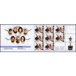 canada stamp bk booklets bk148 national hockey league 1992