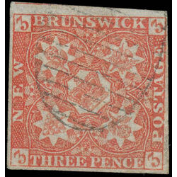 new brunswick stamp 1a pence issue 3d 1851 U VF 007