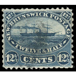 new brunswick stamp 10 steamship 12 1860 U VF 010