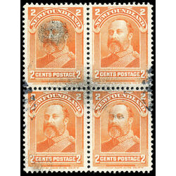 newfoundland stamp 81 king edward vii 2 1897 U VF 002