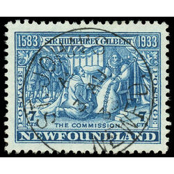 newfoundland stamp 217 gilbert receiving royal patents 7 1933 U VF 001