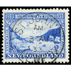newfoundland stamp 219 fleet arriving st john s 9 1933 U F VF 001