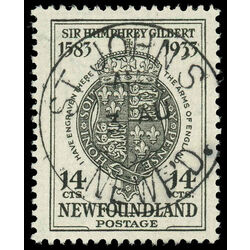 newfoundland stamp 221 england s coat of arms 14 1933 U XF 001