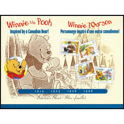 canada stamp 1621b winnie the pooh 1996 M VFNH ENV