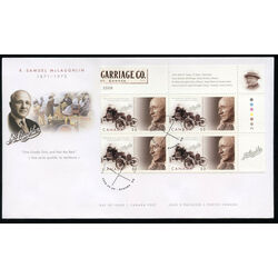 canada stamp 2284 mclaughlin buick mclaughlin 1871 1972 52 2008 FDC UR