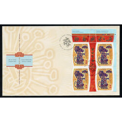 canada stamp 2257 lunar new year 12 year of the rat 52 2008 FDC UR
