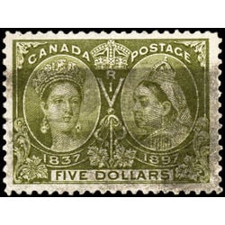 canada stamp 65 queen victoria diamond jubilee 5 1897 U VF 049
